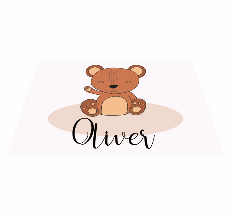 Tischset kinder mit niedlichem bärenmotiv - TenStickers
