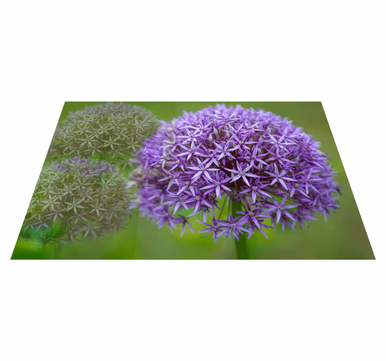 Tischset mit lebhaften lila blumen - TenStickers