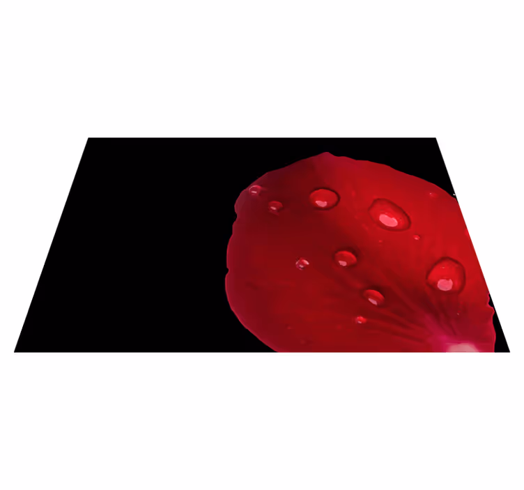 Tischset mit roter blütenoberfläche - TenStickers