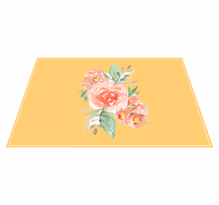 Tischsets originell mit floralem musterakzent - TenStickers