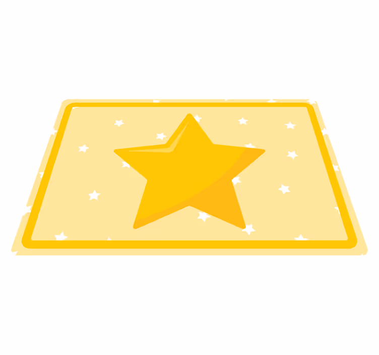 Tischset kinder bunte sternform - TenStickers