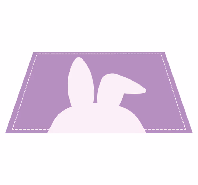 Tischset kinder in hasenohrform - TenStickers