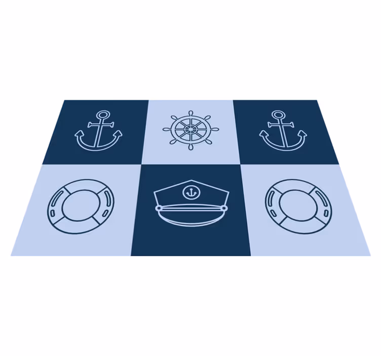 Tischsets originell nautische symbole matte - TenStickers