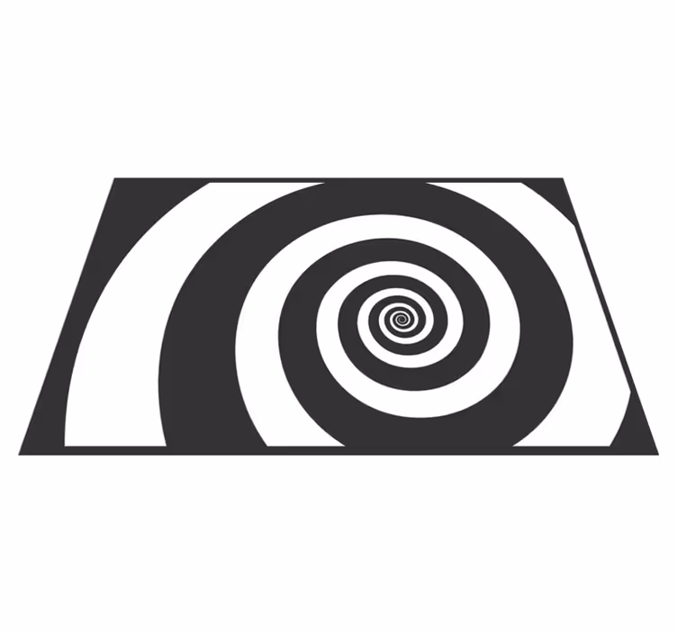 Tischset mit spiralförmigem optischen effekt - TenStickers