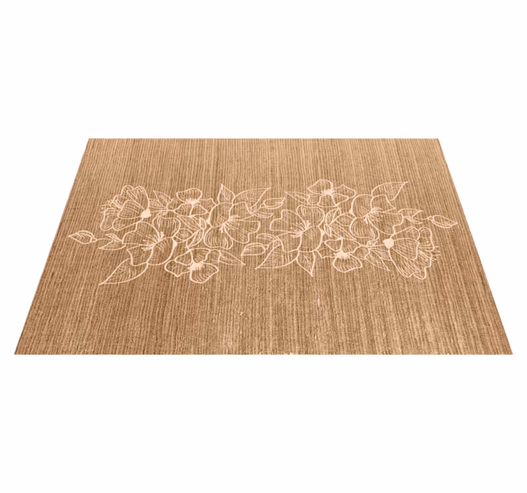 Tischset mit floral geprägter oberfläche - TenStickers