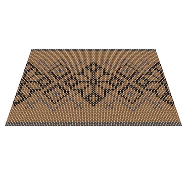 Tischset mit geometrischem muster und kontrast - TenStickers