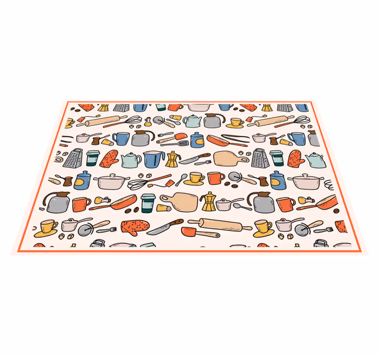 Tischsets originell küchenutensilien sortiment - TenStickers