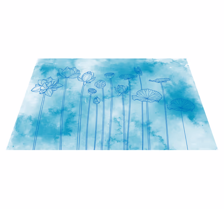 Tischset mit lotusblumen-muster - TenStickers