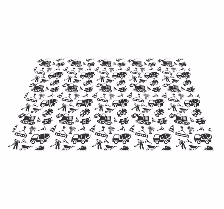 Tischset kinder mit baustellenmotiven - TenStickers
