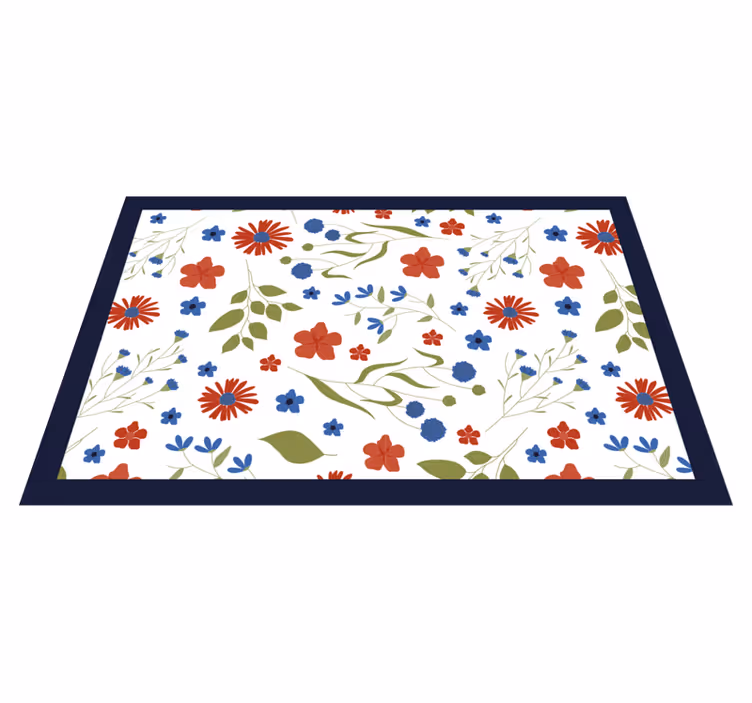 Tischset kinder mit floralem muster freude - TenStickers