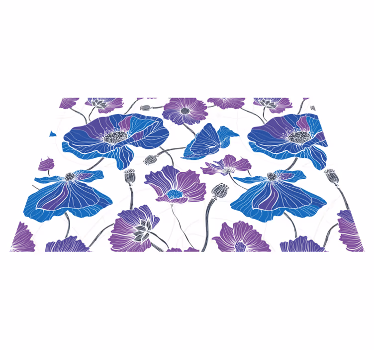 Tischset mit lebhaftem botanischem motiv - TenStickers