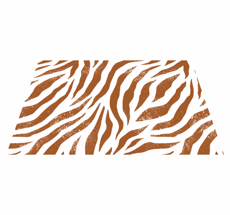 Tischset mit zebramuster tischdecke - TenStickers