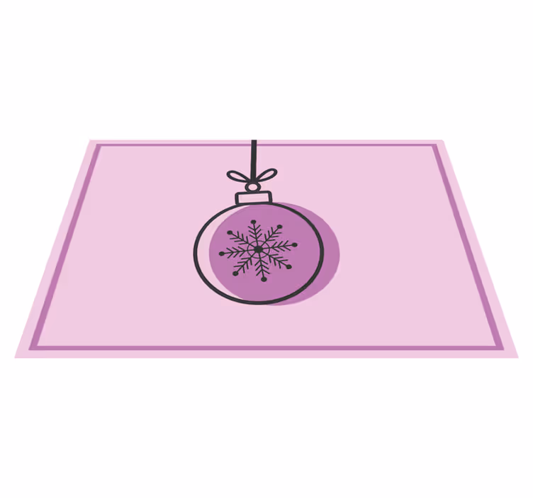 Tischset weihnachten mit schneeflockenornamenten - TenStickers