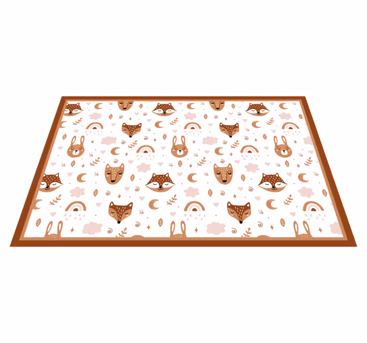 Tischset kinder mit verspielten tiermustern - TenStickers