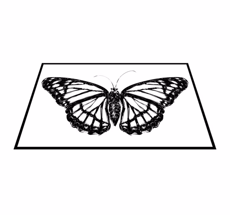 Tischsets originell mit eleganter schmetterlingsillustration - TenStickers