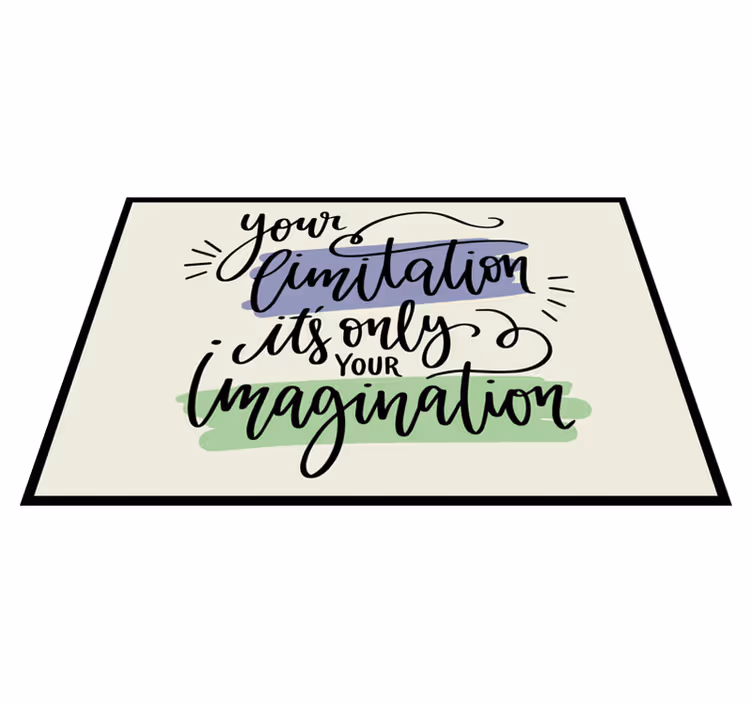 Tischset text mit motivierenden spruchkunstwerken - TenStickers