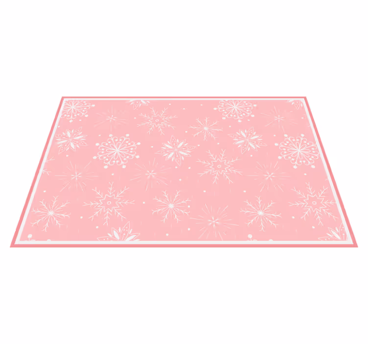 Tischset weihnachten mit schneeflockenstruktur - TenStickers