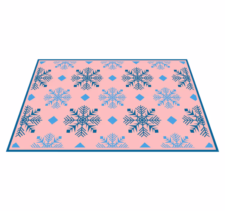 Tischset weihnachten schneeflocken muster - TenStickers