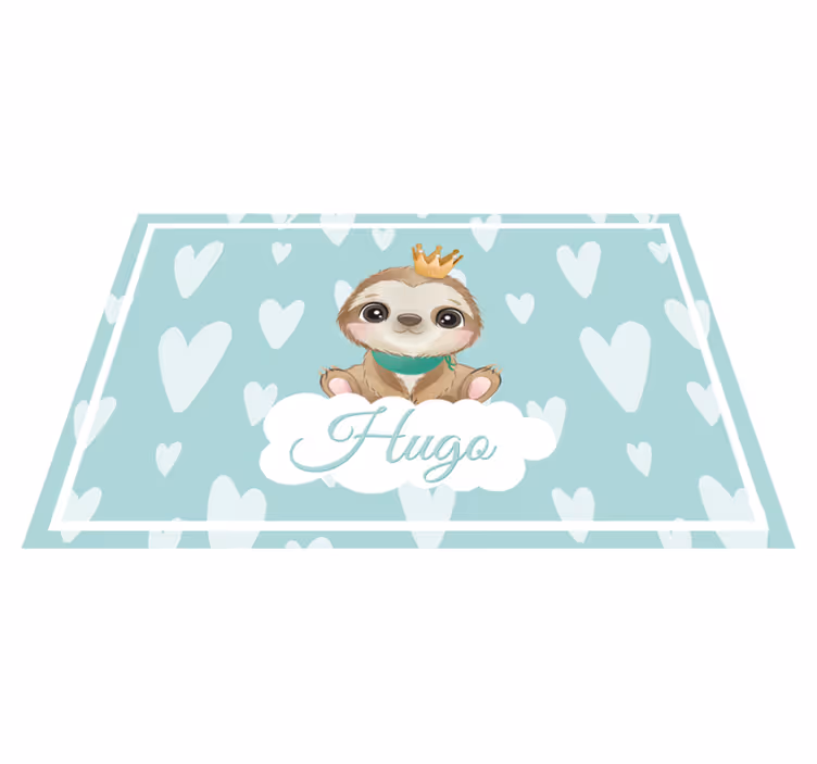Tischset kinder mit süßer faultier-illustration - TenStickers