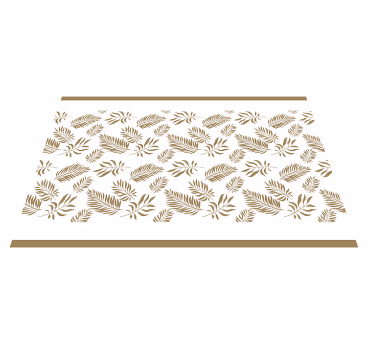 Tischset elegante blatt inspiration - TenStickers
