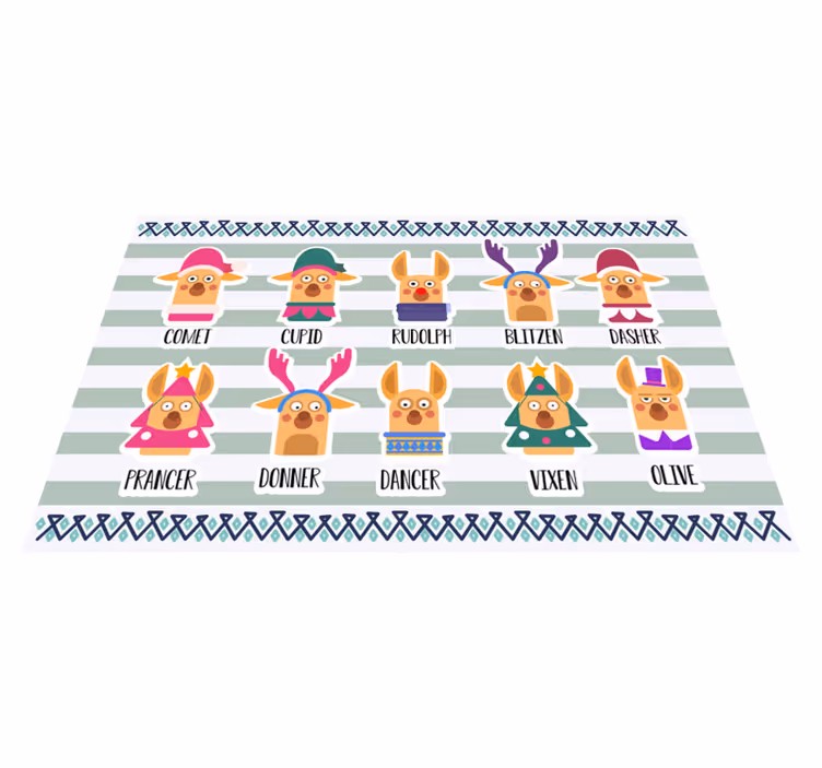 Tischsets originell aus der rentier charakter kollektion - TenStickers