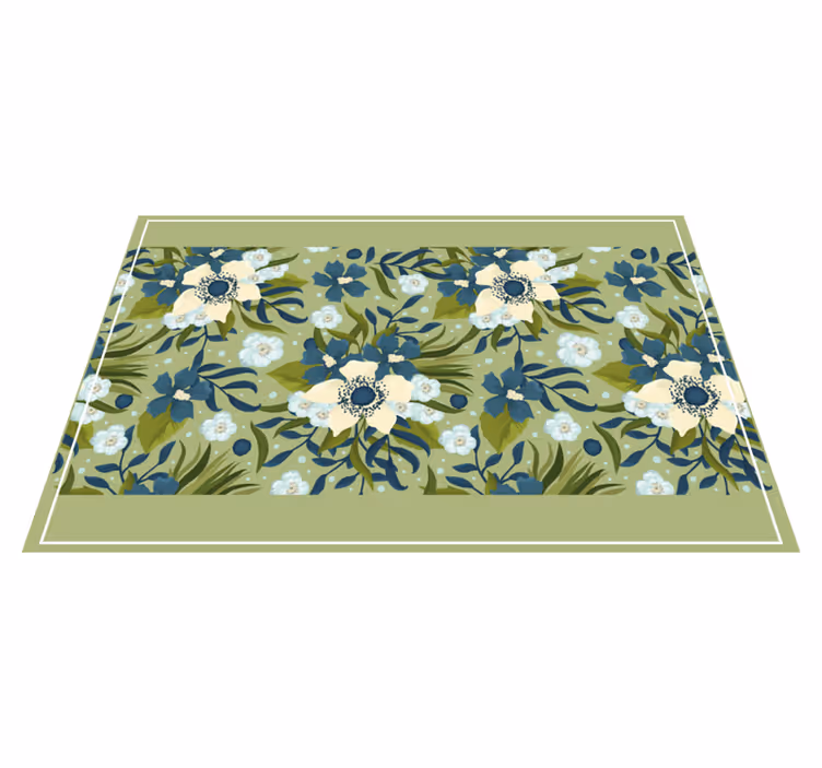 Tischset mit floralem muster hintergrund - TenStickers