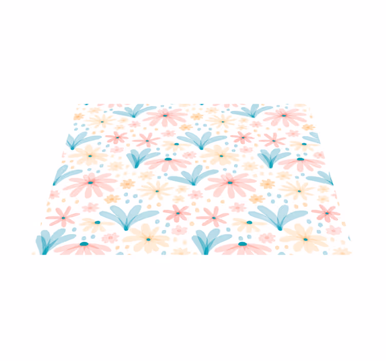 Tischsets originell mit floralen mustern - TenStickers