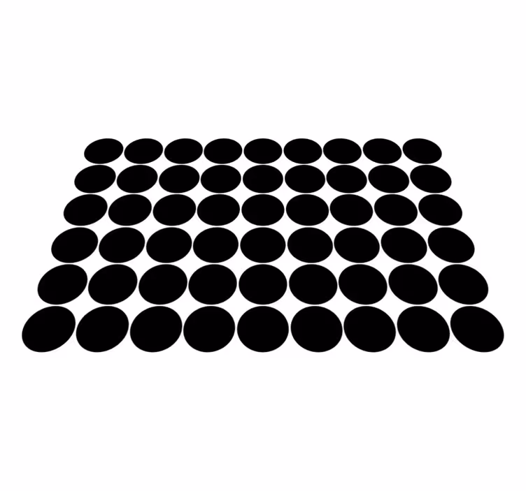 Tischset mit abstraktem kreisförmigem muster - TenStickers