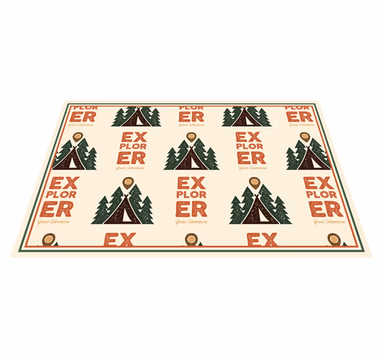 Tischsets originell entdecker abenteuer muster - TenStickers