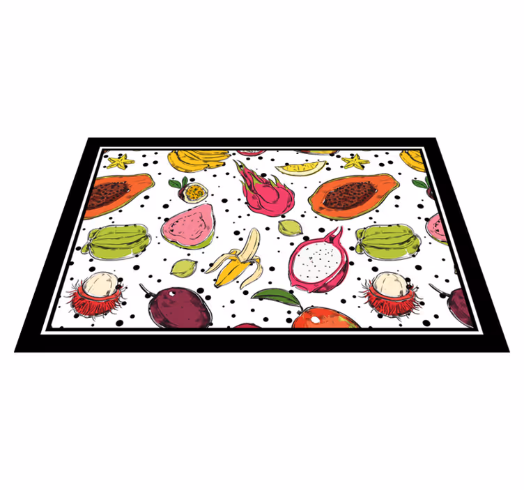 Tischsets originell mit lebhaftem fruchtmotiv - TenStickers