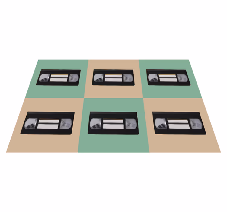 Tischsets originell im vintage vhs tape design - TenStickers