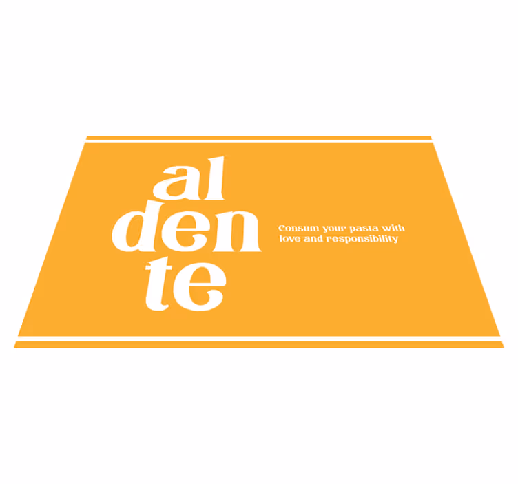 Tischset text kulinarischer erinnerungshelfer - TenStickers