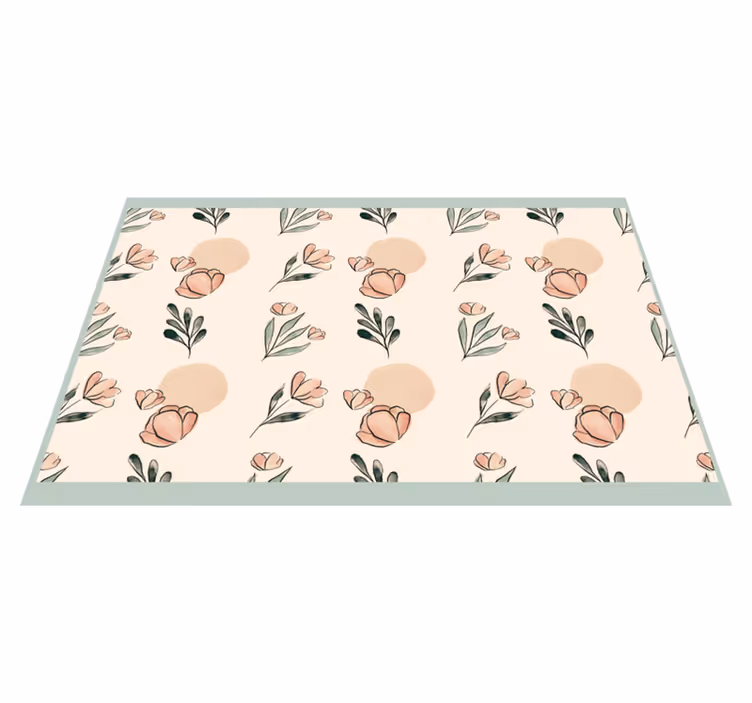 Tischsets originell mit floralem motiv - TenStickers