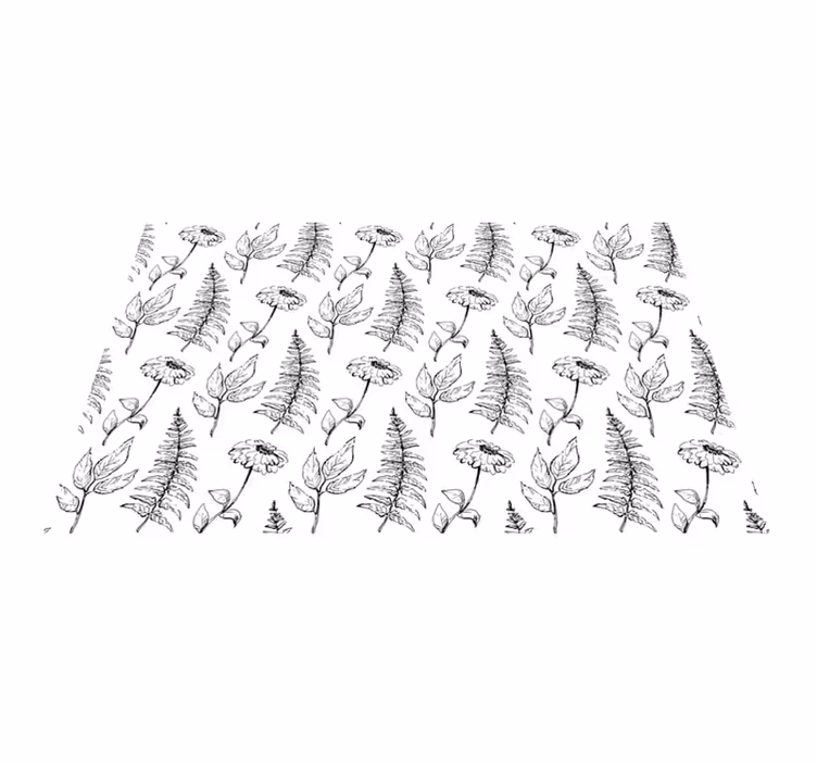 Tischset mit botanischem druck-hintergrund - TenStickers