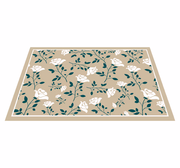 Tischset mit floralem grünmuster - TenStickers