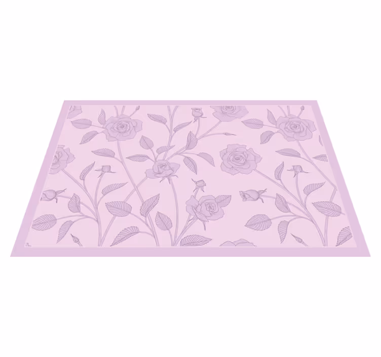 Tischset mit elegantem rosenmuster - TenStickers