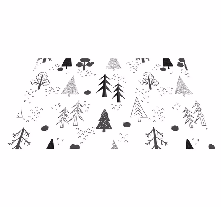 Tischset im naturinspirierten muster - TenStickers