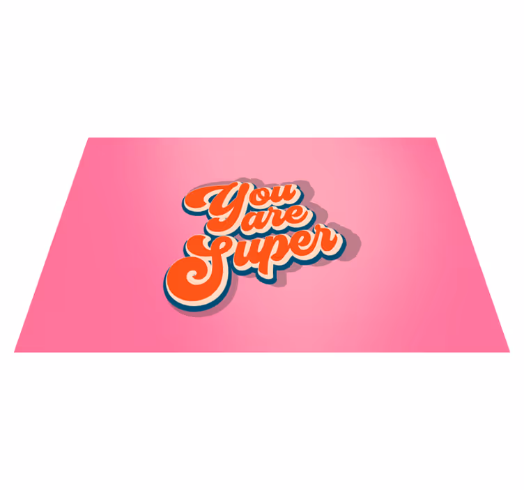 Tischset text mit positiver affirmation - TenStickers