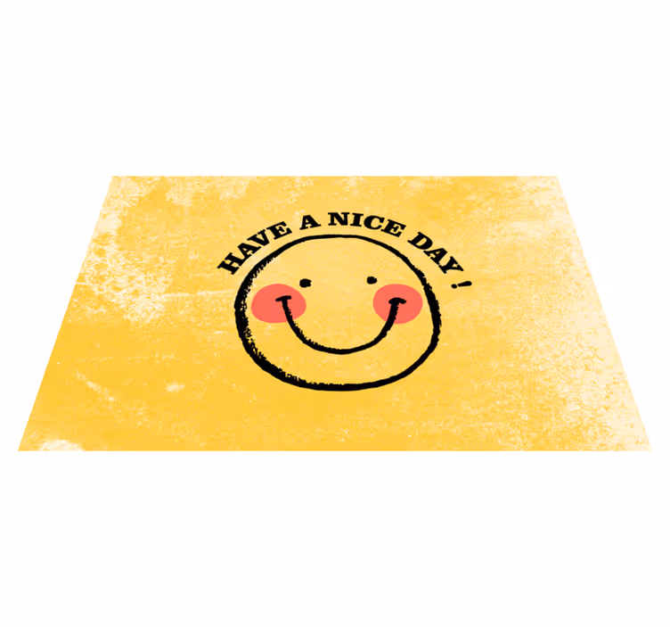 Tischset text mit lächelndem gesichts-zitat - TenStickers