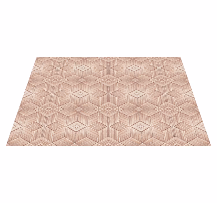 Tischset mit geometrischem holzdesign - TenStickers