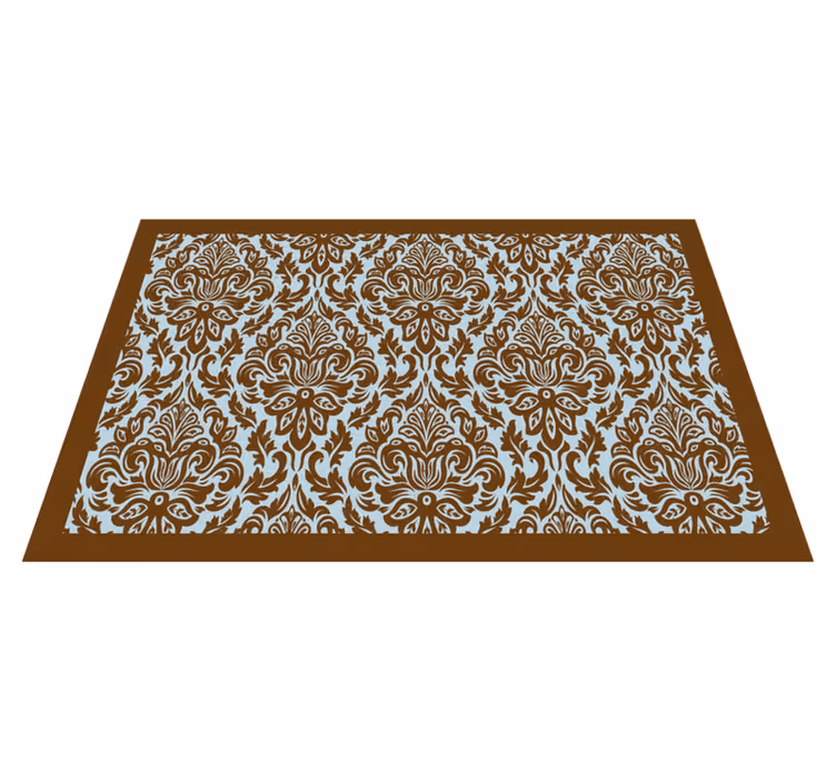 Tischset mit filigranem blumenemblem - TenStickers