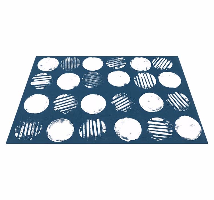 Tischset mit geometrischem muster aus kreisen - TenStickers