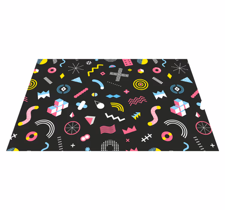 Tischsets originell mit lebhaften geometrischen elementen - TenStickers