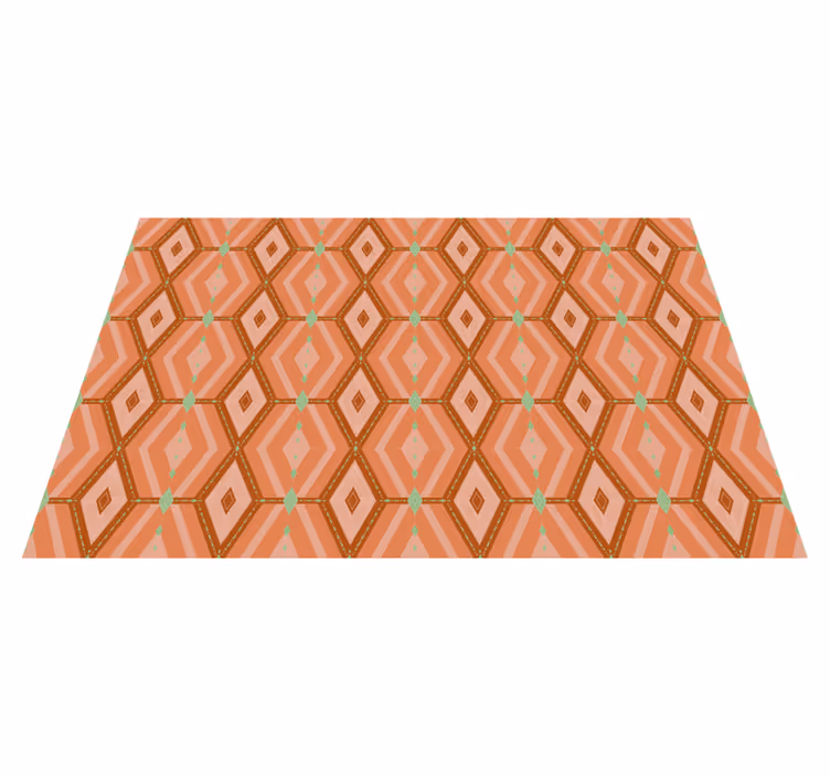 Tischset mit geometrischem sechseckigem muster - TenStickers