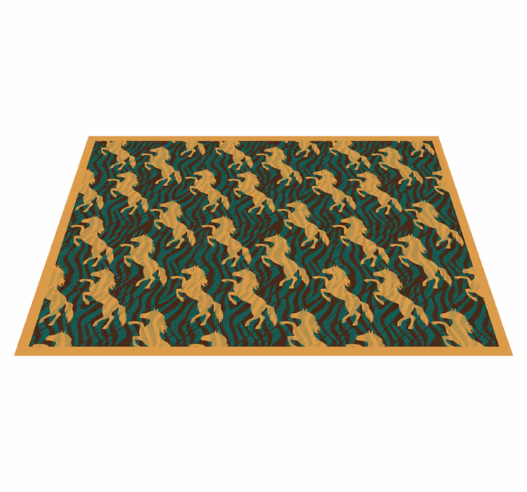Tischsets originell mit auffälligem einhornmuster - TenStickers