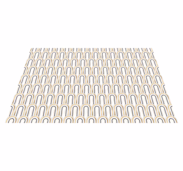 Tischset modern mit geschwungenen linienmotiven - TenStickers