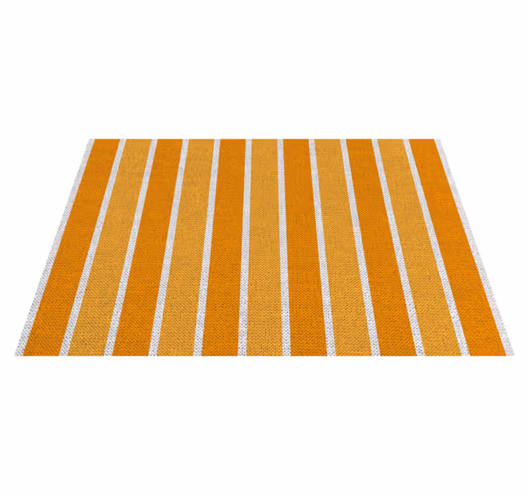 Tischset modern gestreifte orange oberfläche - TenStickers