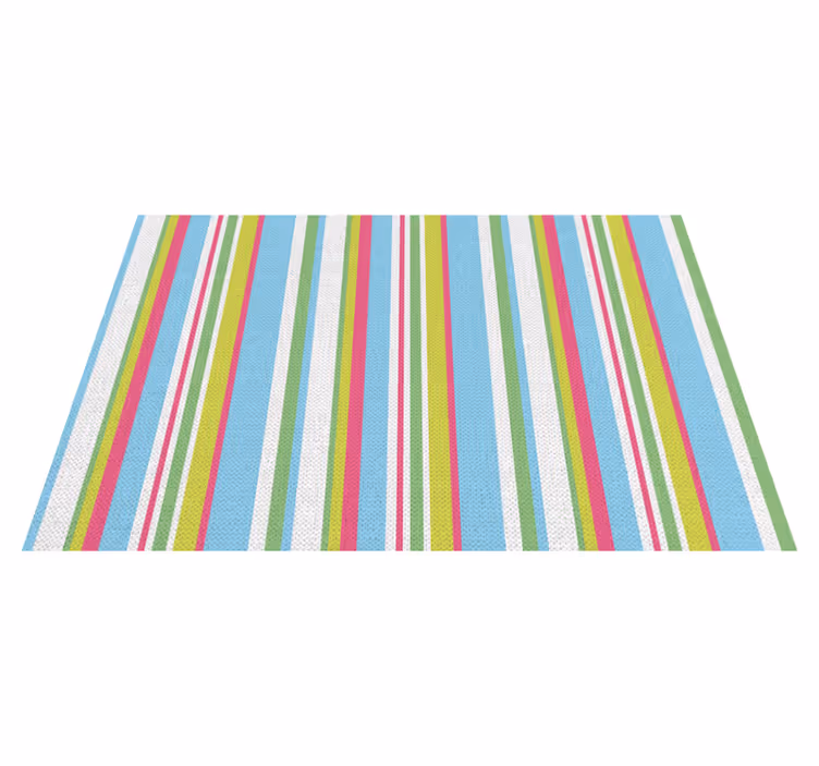 Tischset mit buntem gestreiften design - TenStickers