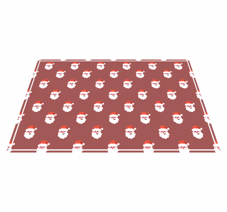 Tischset weihnachten mit santa-gesicht-muster - TenStickers