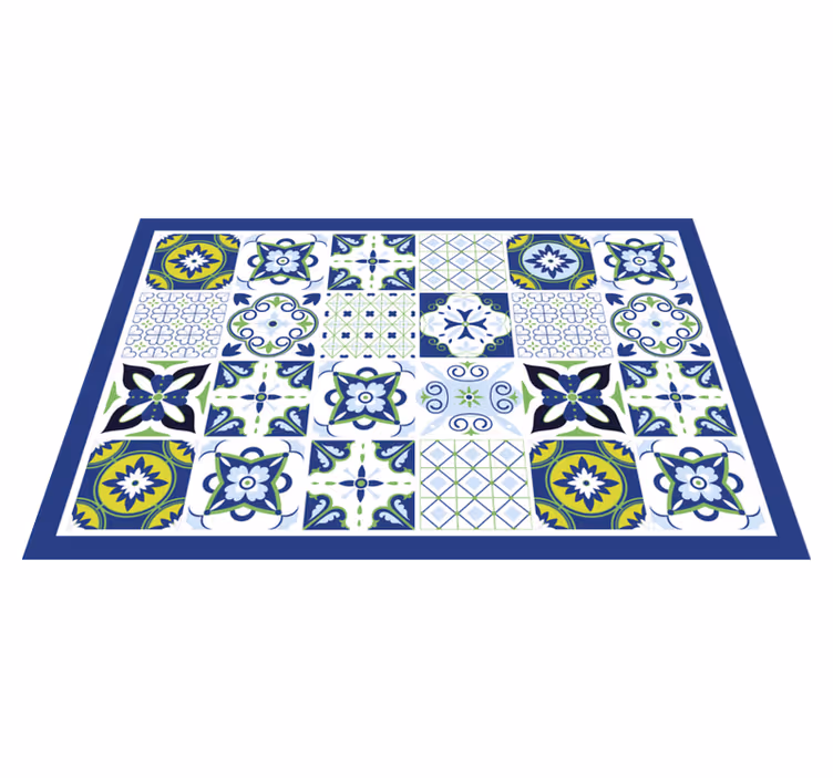 Tischset lebhafte geometrische kompositionen - TenStickers